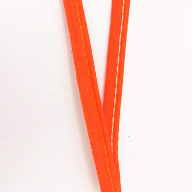 3 Yards, 5mm Flanged Insertion Piping on 10mm Band, Orange Fabric Trim